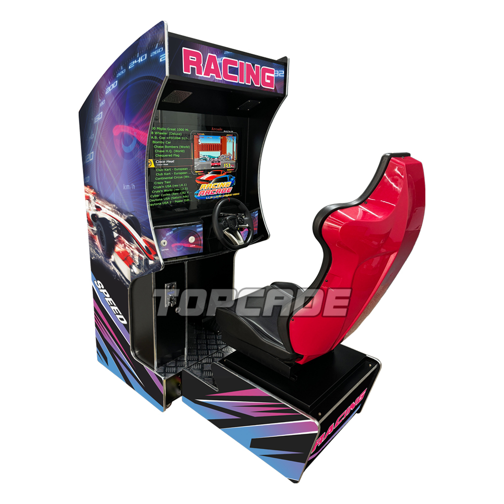 Car Racing Arcade Machine with Racing Seat