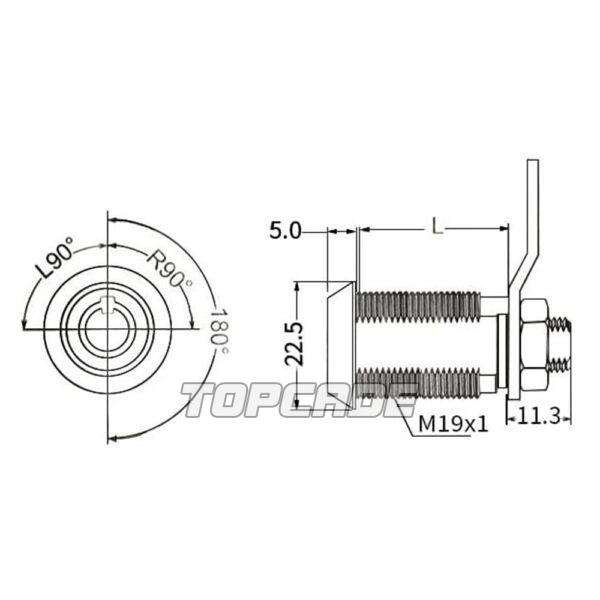 Arcade machine Cam lock with key - Image 5
