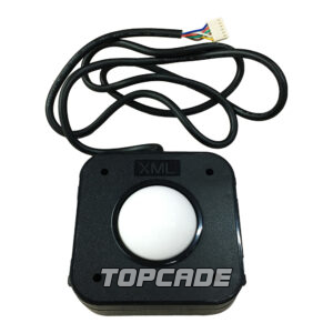 Arcade White Trackball Mouse
