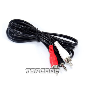 1.5M 3.5MM MALE TO 2 RCA