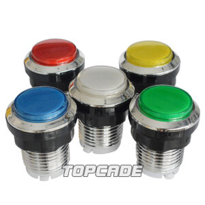 Chrome Plated Illuminated Arcade Button