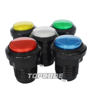 Black Ring Illuminated Arcade Buttons
