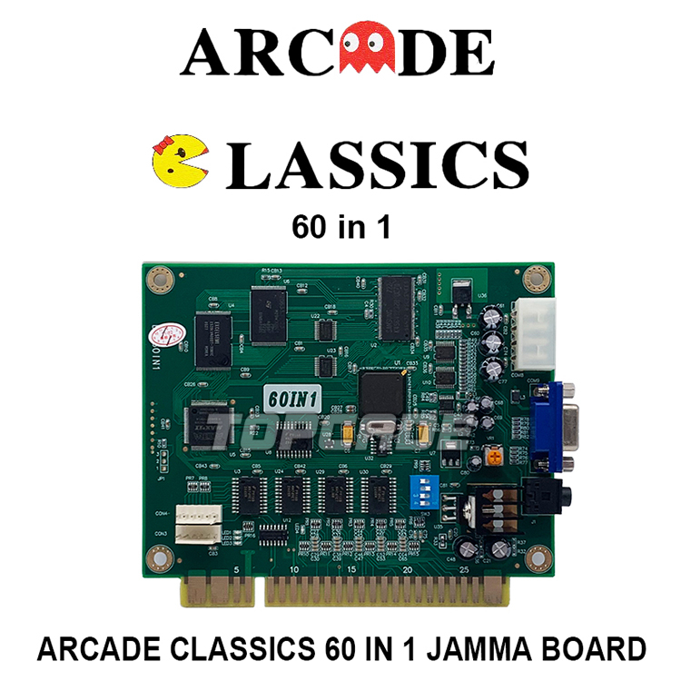 60 in 1 Multi Arcade Game Board (Vertical)