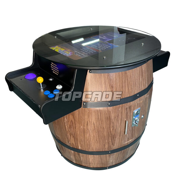 2 Sided 26'' Screen Wine Barrel Arcade with Trackball - Image 3