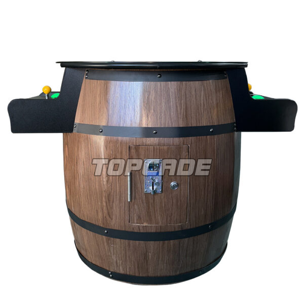 2 Sided 26'' Screen Wine Barrel Arcade with Trackball - Image 4