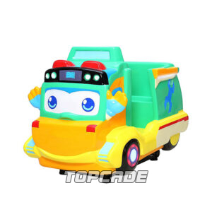 Happy School Bus Kiddie Ride machine