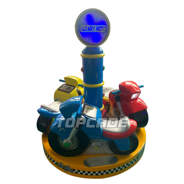 3 players revolving moto kid carousel ride - Image 2