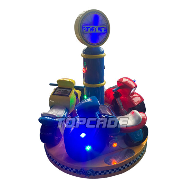 3 players revolving moto kid carousel ride - Image 3