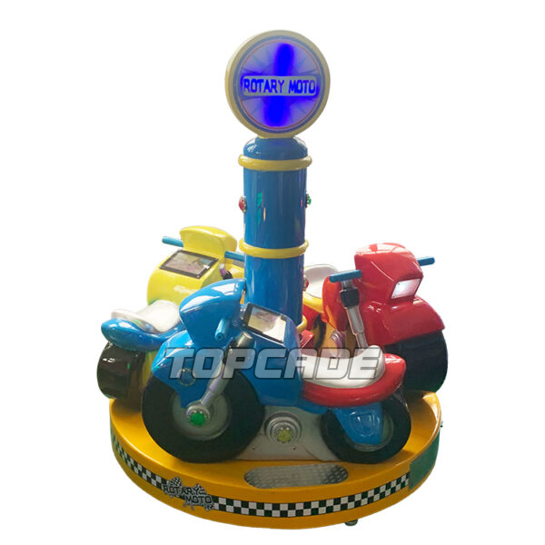 3 players revolving moto kid carousel ride - Image 4