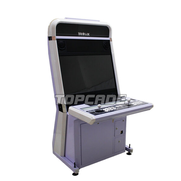 VEWLIX WHITE AND BLACK CABINET ARCADE